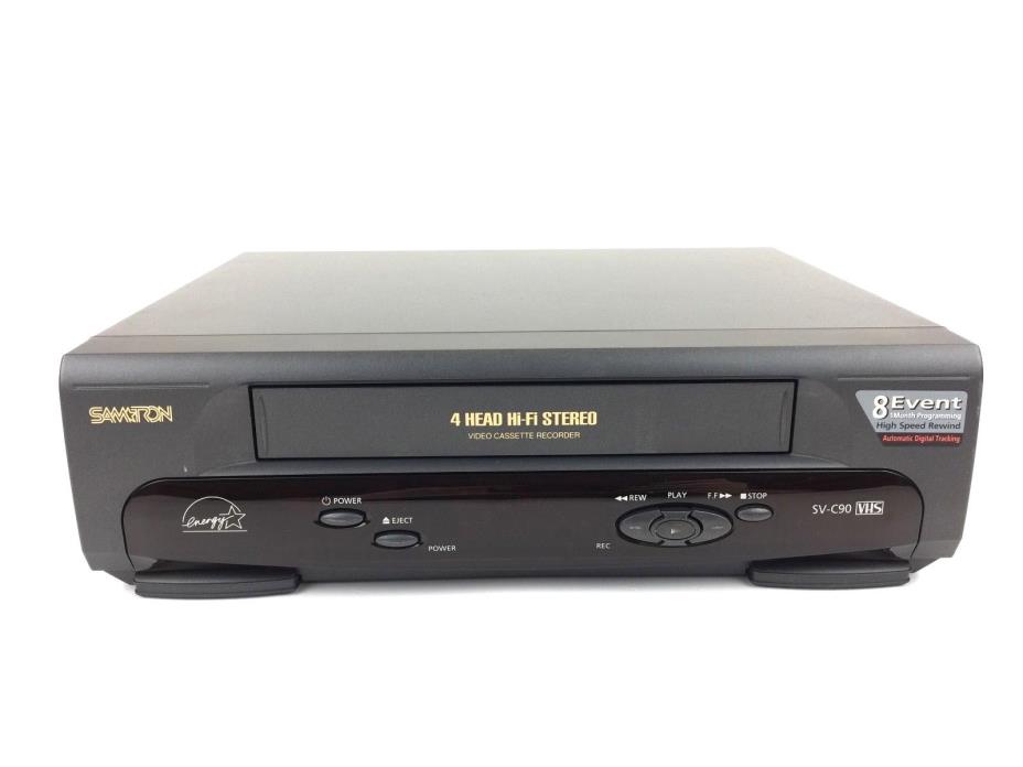 Samtron SV-C90 VCR Video Cassette Player VHS 4-Head TESTED Vintage Hi-Fi