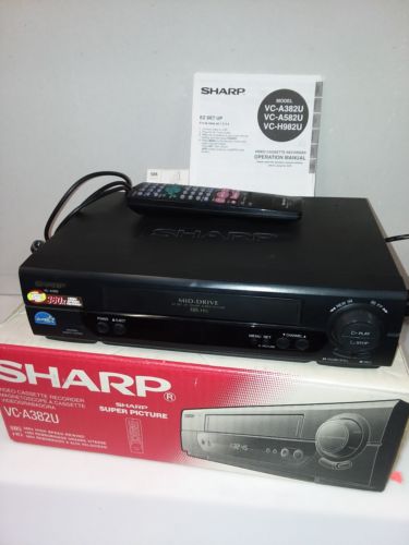 SHARP VC-A382 4 HEAD HIFI VCR VHS SHARP VIDEO  SHIPS IN 1 DAY