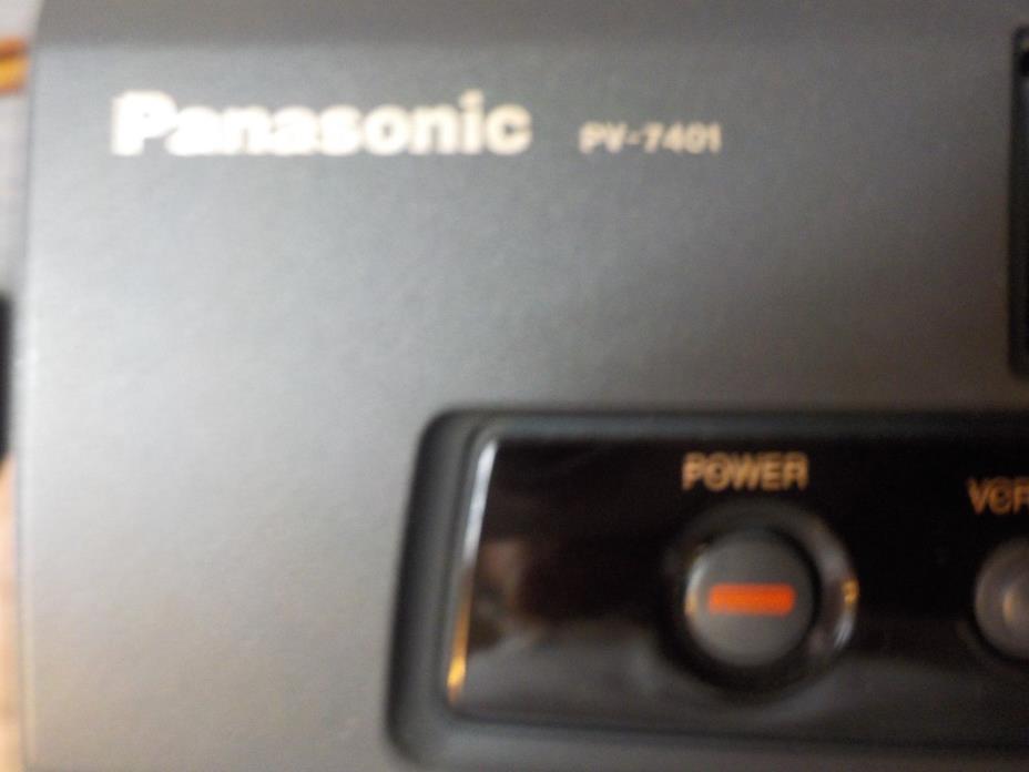 Panasonic VHS VCR Omnivision Recorder/Player 4 Head Model PV-7401 No Remote
