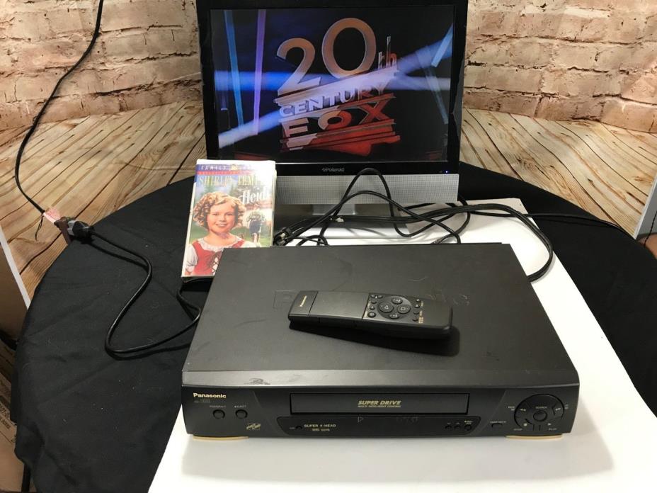 Panasonic AG-1330P Super 4-Head VCR With Remote Control,Cables and Blank Tape