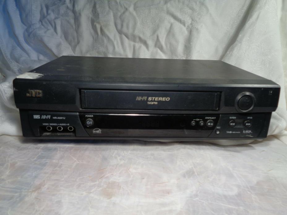JVC HR-A591U S-VHS VCR Hi-Fi Stereo DA 4 head HQ No Remote TESTED WORKS