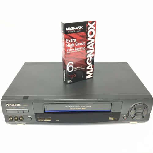 Panasonic PV-S9670 4-Head Hi-Fi Stereo Omnivision S-VHS VCR Works Great!