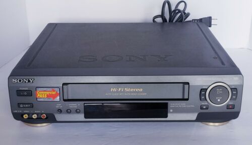 Sony SLV-AX10 19 Micron 4 Head Hi Fi Stereo VHS VCR Player No Remote Tested