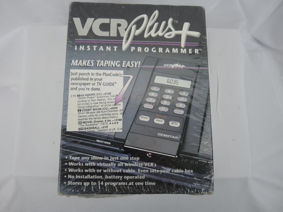 VCR PLUS + INSTANT PROGRAMMER IN ORIGINAL BOX NEW