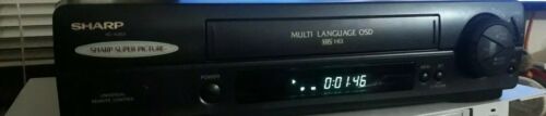 Sharp VC-A410 4-Head 19 Micron Heads Super Picture VCR/VHS Player Recorder