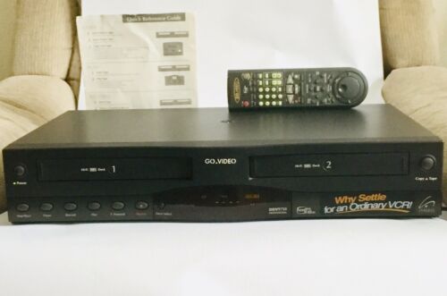 GO Video Dual Deck System - DDV9750 Professional VCR Video Cassette Recorder