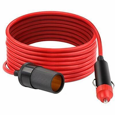 Car Cigarette Lighter Extension Cord Heavy Duty Male To Female Socket Plug Cable