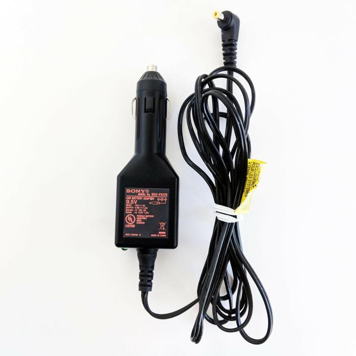 Genuine Sony DCC-FX170 Car Adapter for DVP-FX730 FX721 FX94 FX750 DVD Players