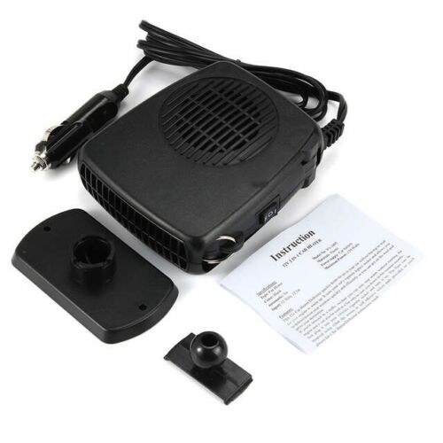 Portable 2 in 1 Auto Heater Heating Fan Car Dryer Defroster Demister 12V