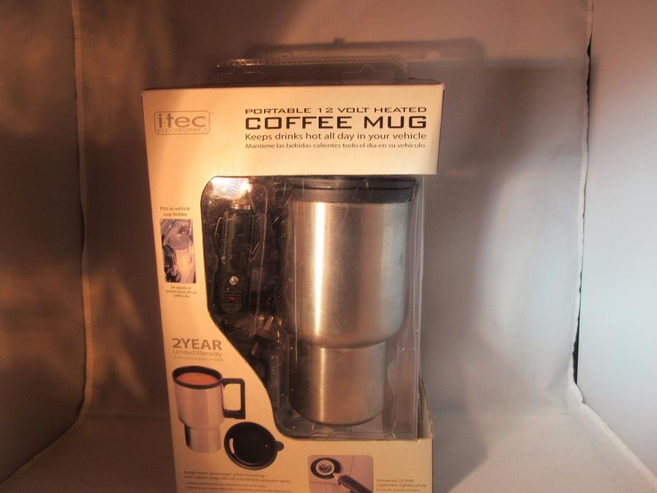 i-Tec Portable 122 Volt Heated Coffee Mug