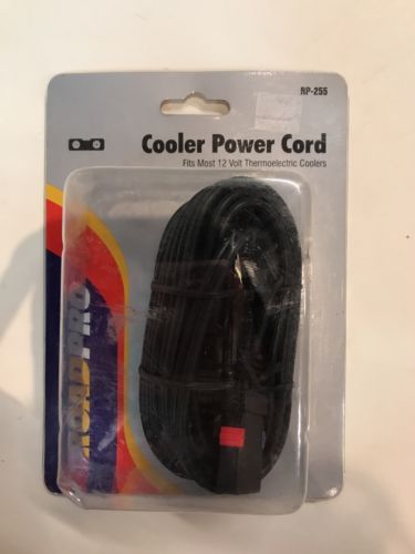 Roadpro Cooler Power Cord RP-255 Fits Most 12 Volt Thermoelectric Coolers ~