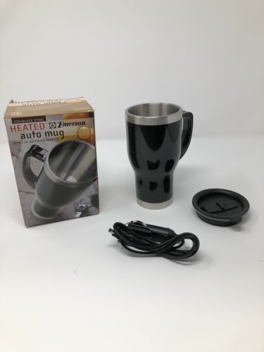 Emerson Stainless Steel Heated Travel Mug For Drinks or Soup 14 fl. oz. NIB