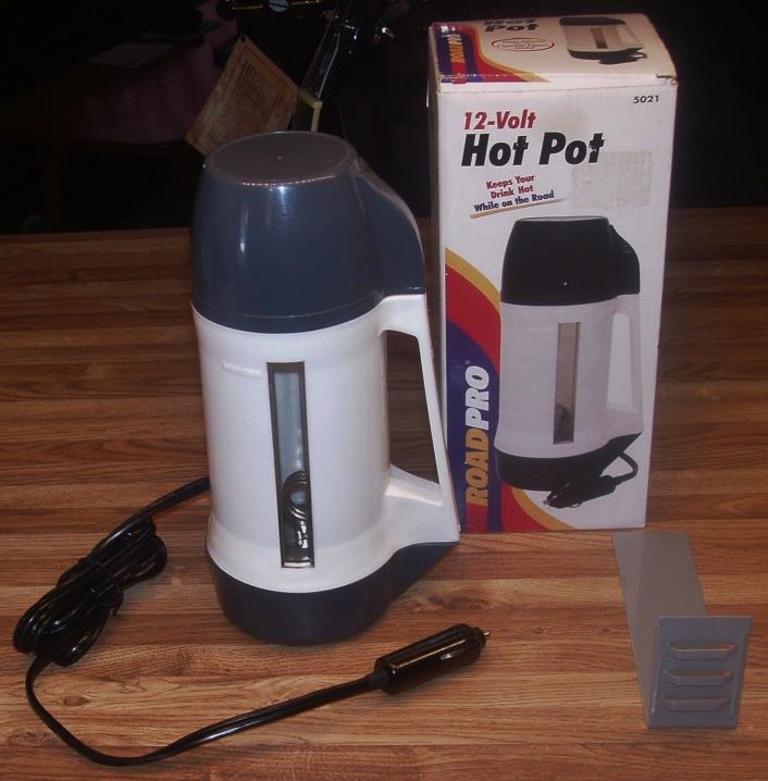 RoadPro 20 Ounce 12 Volt Hot Pot #5021 With Bracket/New In Opened Box