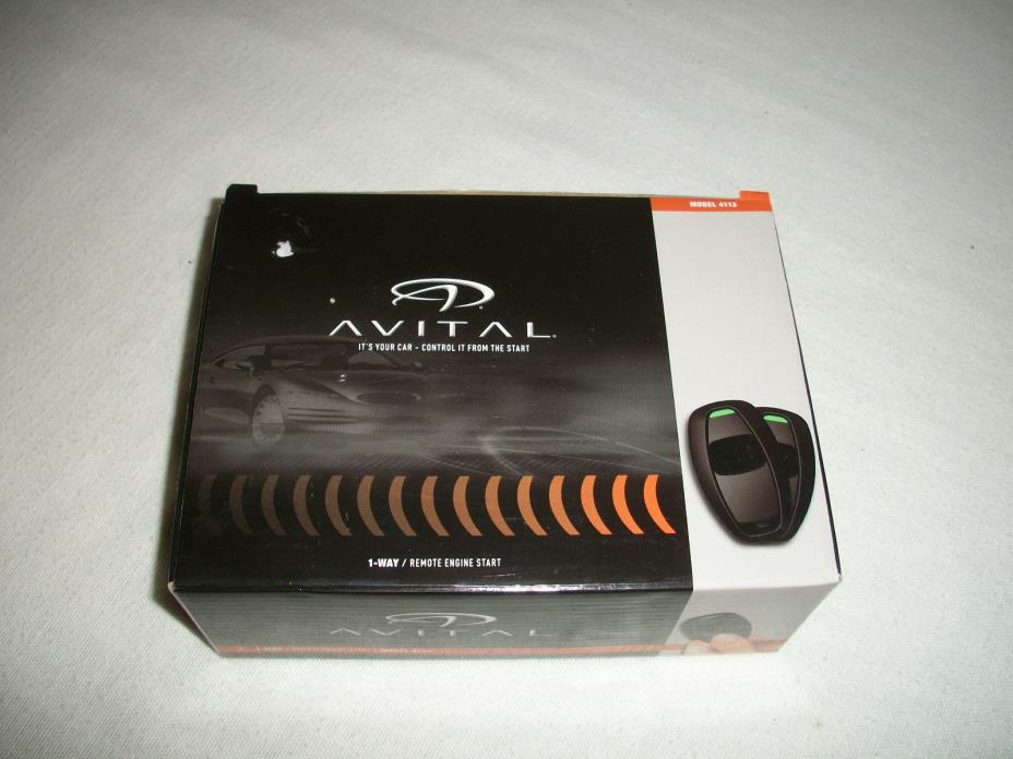 Avital 4113 (4113LX) Remote Start w Keyless Entry 2 Remotes Engine Start System