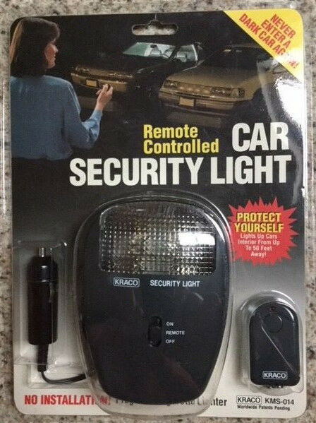 'NEW' KRACO REMOTE CONTROLLED CAR SECURITY~LIGHT KMS-014