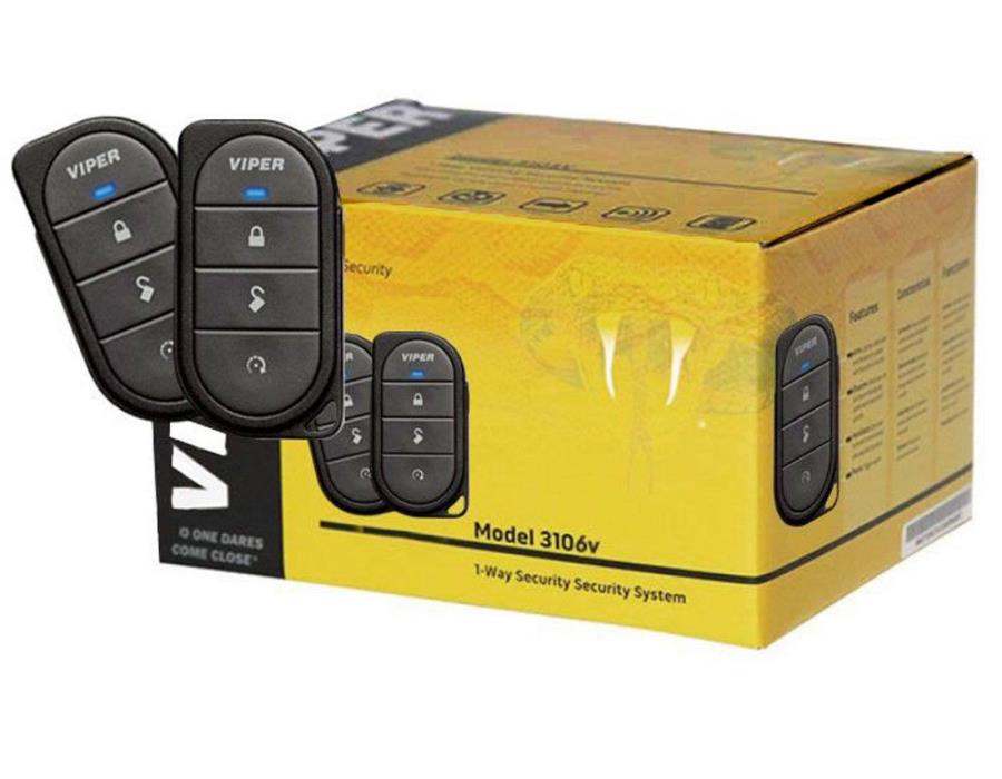 Viper 3106V  1 Way Security Key less Entry System 3 Channel Sec / 2 Remotes