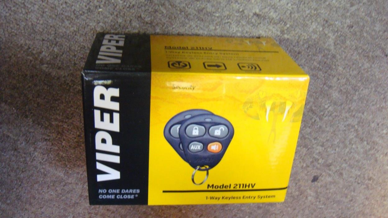 No remotes Viper Keyless Entry System 211HV  211V 412V 412HV