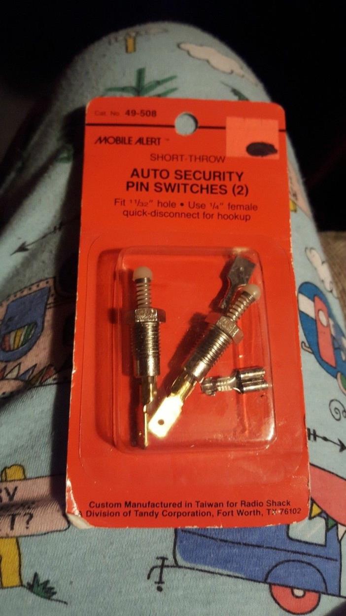 Vintage Mobile Alert Radio Shack 49-508 Auto Security Pin Switches (2)