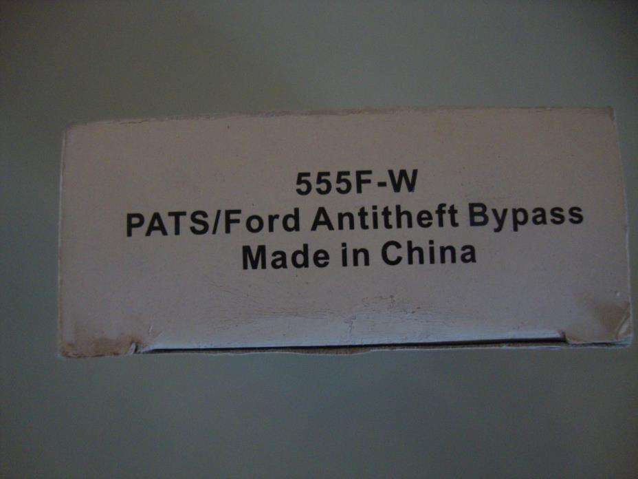 DIRECTED ELECTRONICS INC. 555F-W PATS/Ford Antitheft Bypass