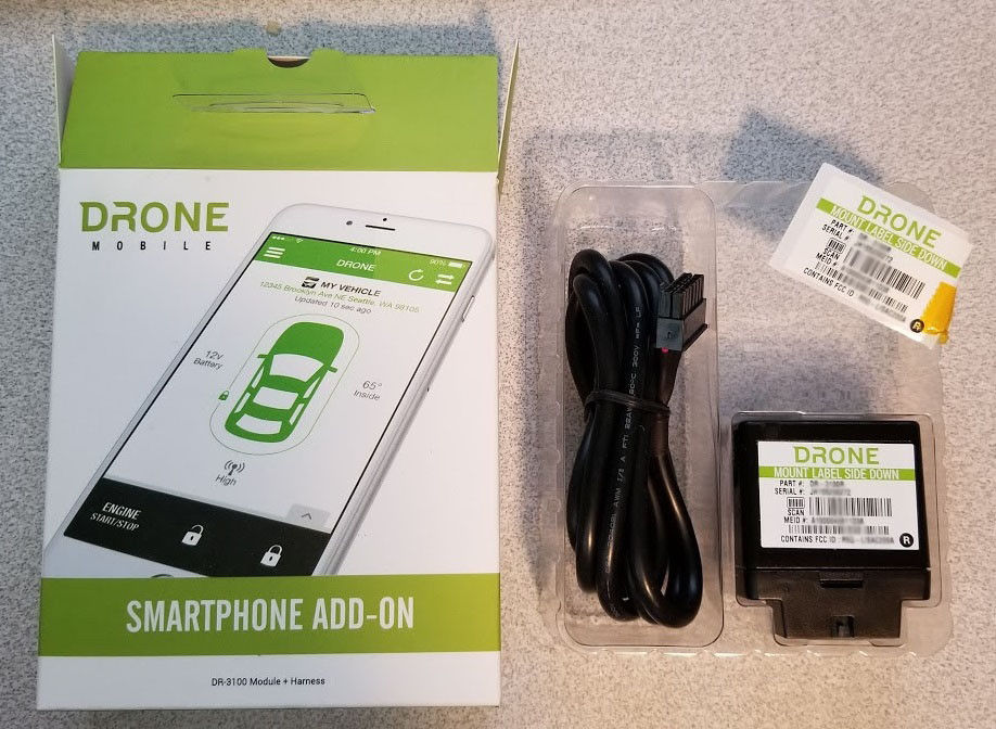 Drone Mobile DR-3100 Smartphone AddOn - Compustar Remote Start App Interface