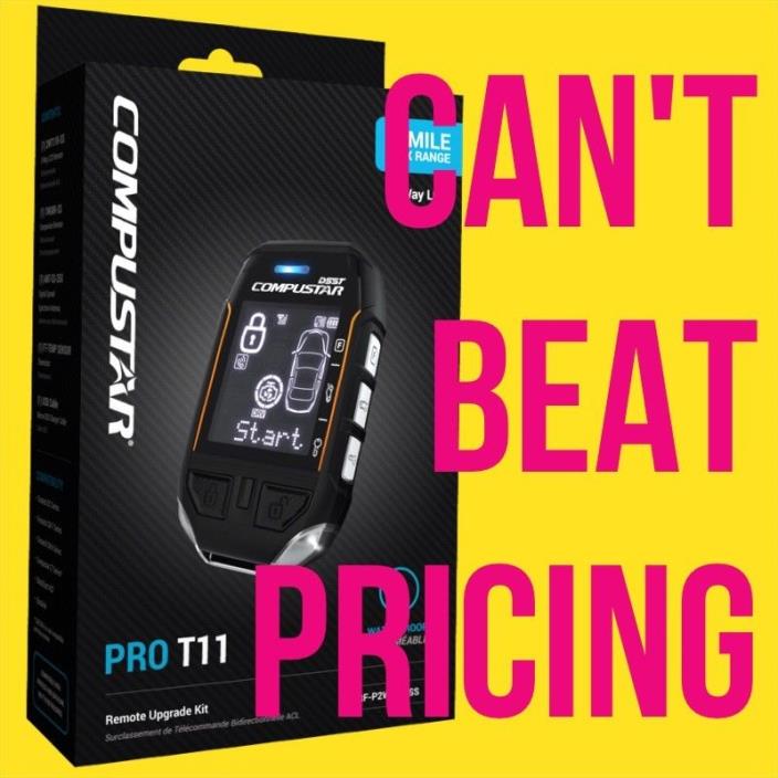 Compustar Pro T12 2-way Remote With 3-mile Range  with alarm and remote start