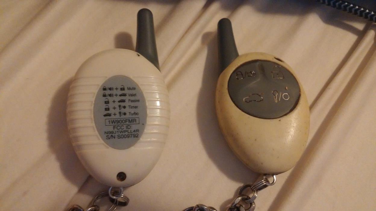 Sold as is 2 Compustar 1-way Remotes 1w900fmr (fCC id n99j1wpl) - READ