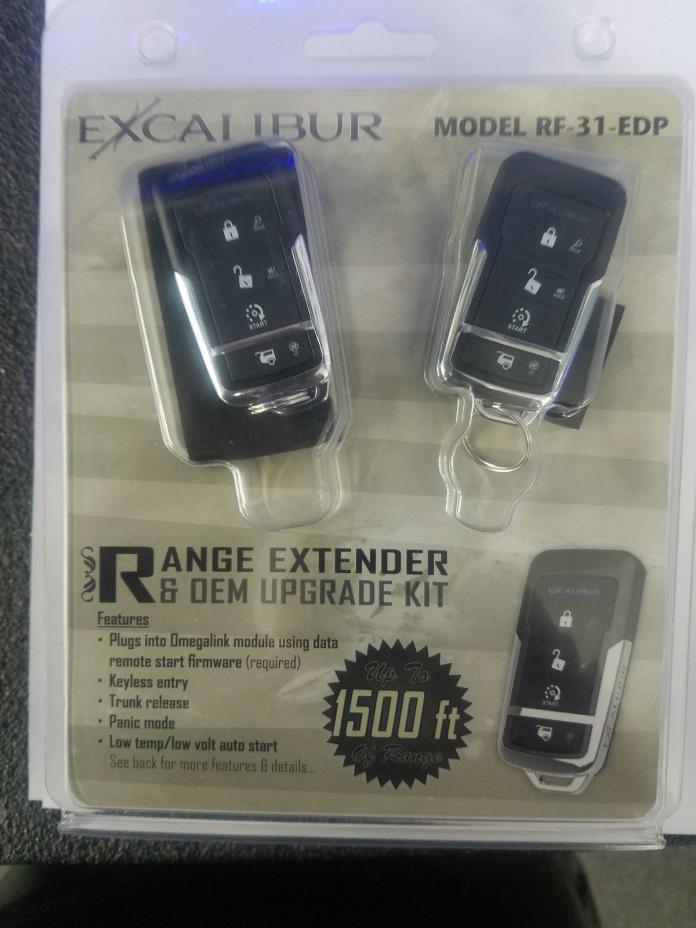 EXCALIBUR RF-31-EDP 1500' RANGE EXTENDER KEY FOBS FOR EXCALIBUR REMOTE STARTERS