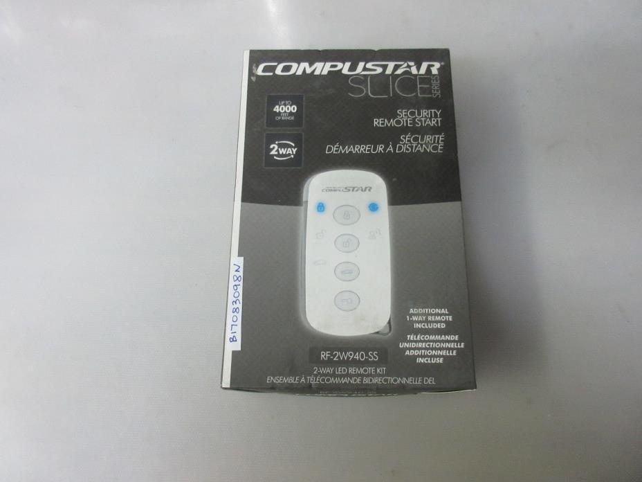 Compustar SLICE RF-2W940-SS 2-Way LED Remote kit with 4000' Range