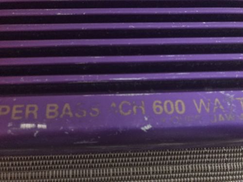Rare Urban Audio 4 Channel Amplifier 600W Vintage Amp USA Purple