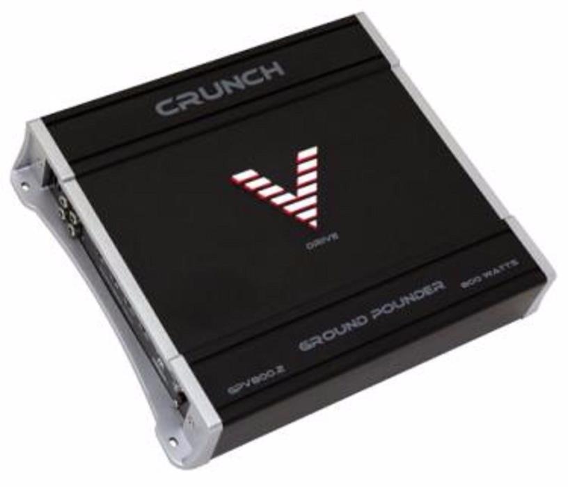 CRUNCH CAR AMP  GPV 800.2 800W MAXX GROUND POUNDER 2CHAN TESTED/FULLY FUNCTIONAL