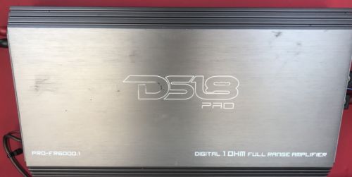 DS18 PRO-FR6000.1 Mono Fullrange Car Amplifier 6000W RMS 1-Channel Speaker Amp