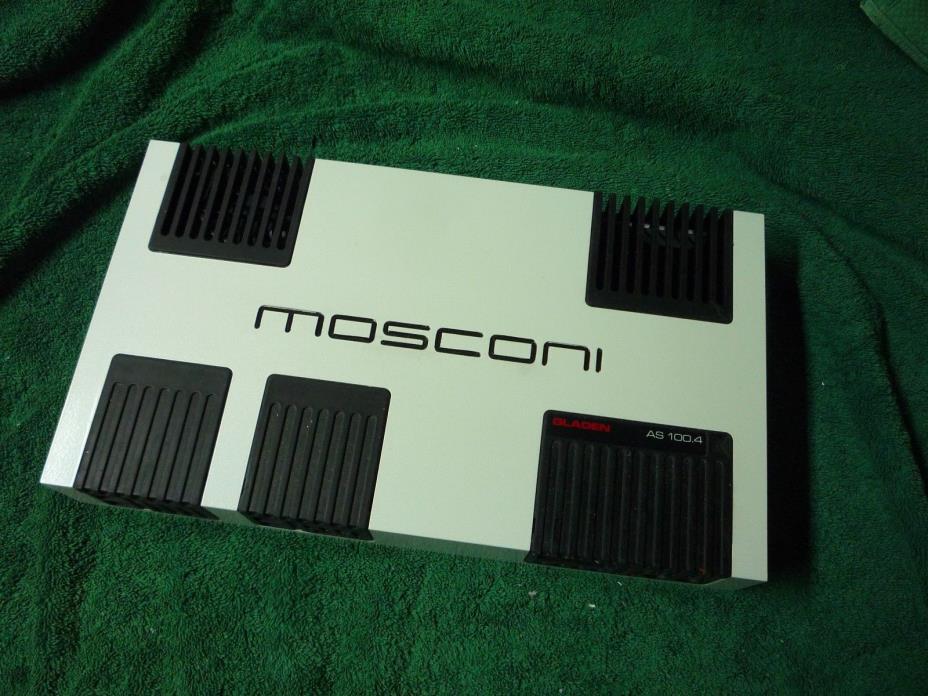MOSCONI GLADEN AS100.4 480WRMS 4CH SQ AMP, VGC, ITALY!!!