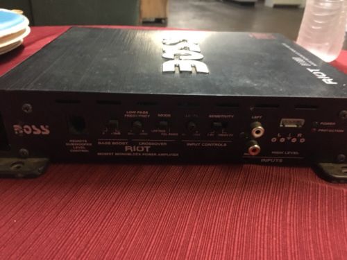 BOSS RIOT AUDIO R1100M 1100 Watt 2/4 Ohm STABLE MONOBLOCK MOSFET AMPLIFIER D46