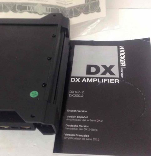 Kicker DX125.2 Amplifier Car Audio 2-Channel ClassD DX Series 129W Sub Black
