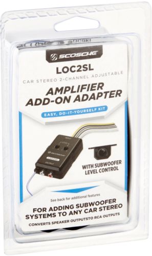 Scosche Car Stereo 2-Channel Adjustable Amplifier Add-On Adapter
