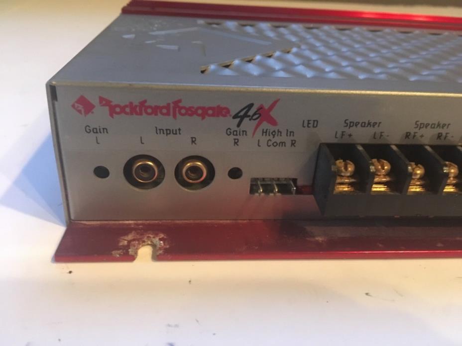 Rockford Fosgate 4.6X 4 Channel Amplifier Made In The U.S.A. 300 watts