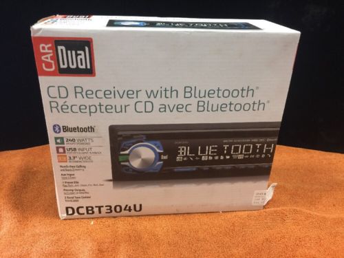 Dual DCBT304U 3.7-Inch LCD CD Receiver with Bluetooth NIB FREE SHIPPING
