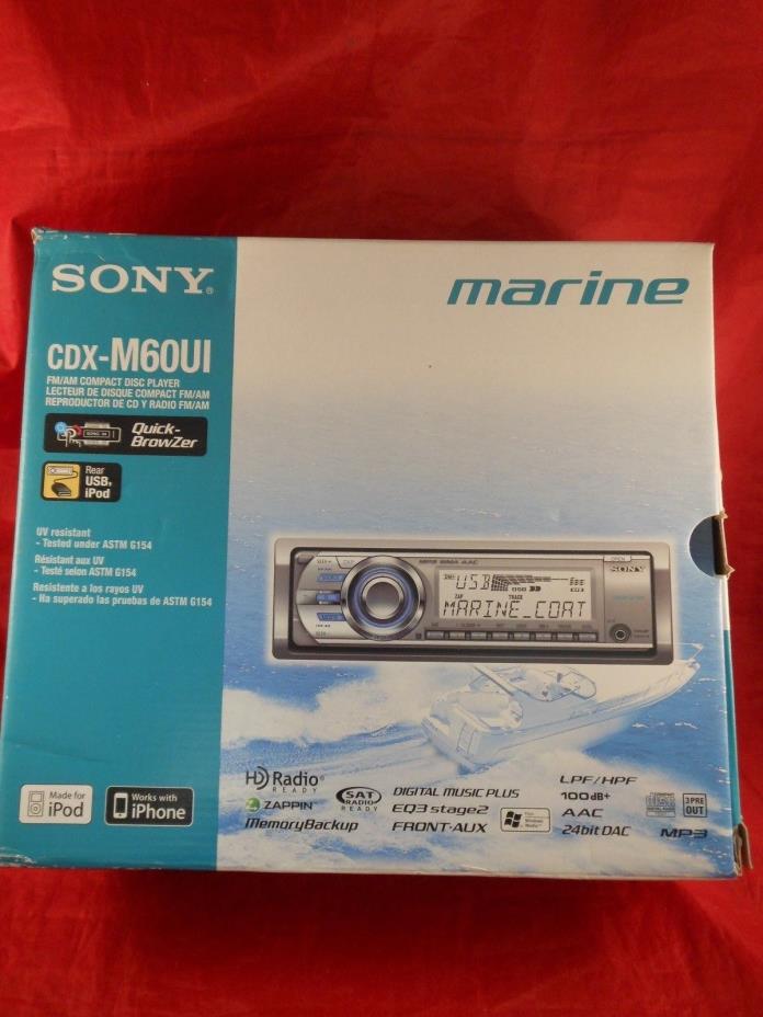 a60ob Sony Marine Radio CD Player CDX-M60UI