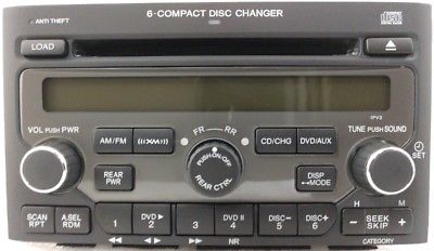 Pilot 2006-2008 XM ready CD6 6CD radio. OEM factory original 1PV3 CD changer