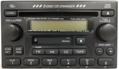 Honda CRV CD6 Cassette capable radio. OEM factory original stereo. Brand new