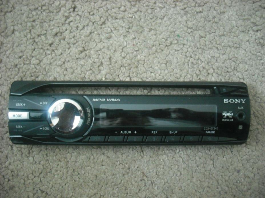 Sony CDX-GT240 Faceplate Only- Tested