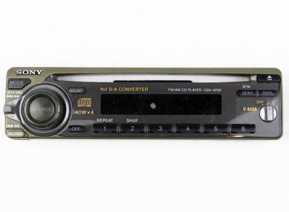 OEM SONY CDX-4250 CD Car Stereo Faceplate Face Plate Replacement Part ONLY