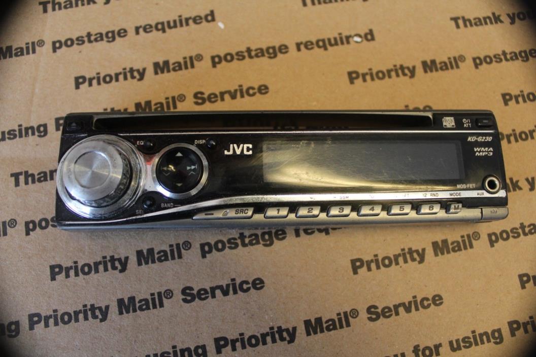 JVC KD-G230 Faceplate Only- Tested Good Normal wear