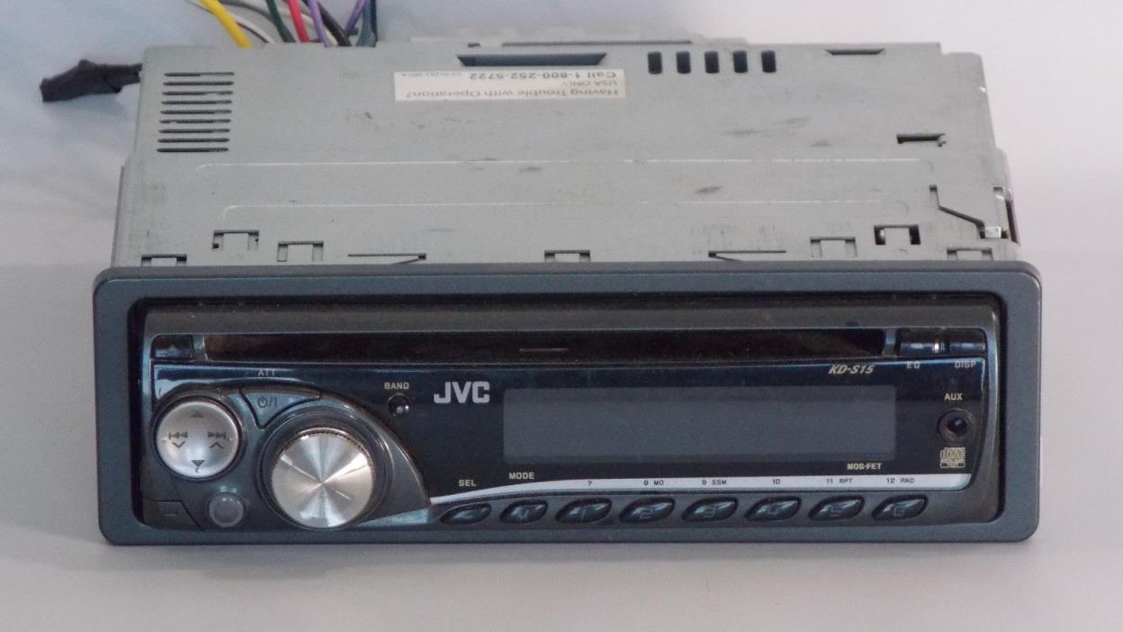 JVC Car Stereo Dash Receiver KD-S15 Removable Faceplate