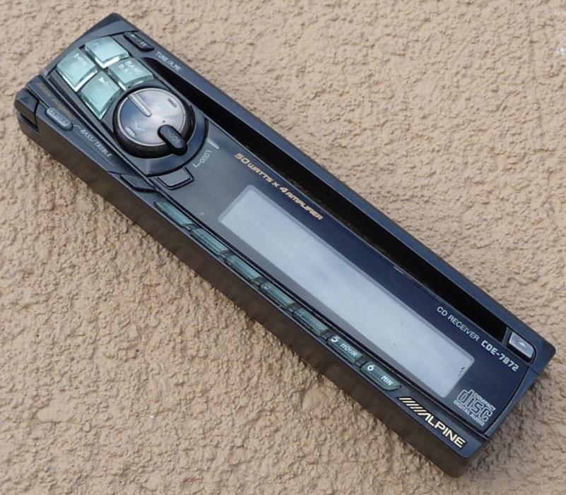 Alpine CD Player Car Stereo CDE-7872 MP3 Face Plate