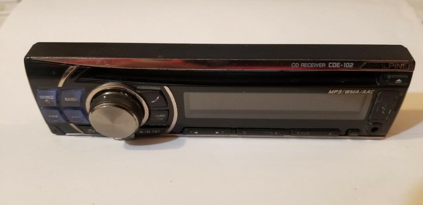 ALPINE CDE-102 FACEPLATE ONLY
