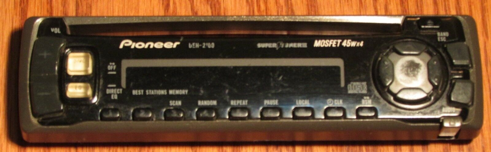 PIONEER DEH-2100 faceplate face plate only old model