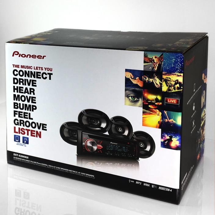 Pioneer DXT2969 Radio & 4 Speakers-USB & AUX Brand New