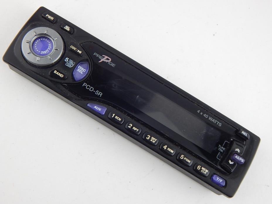 PRESTIGE PCD-5R CD Player Car Stereo Detachable Face plate Head Unit Faceplate