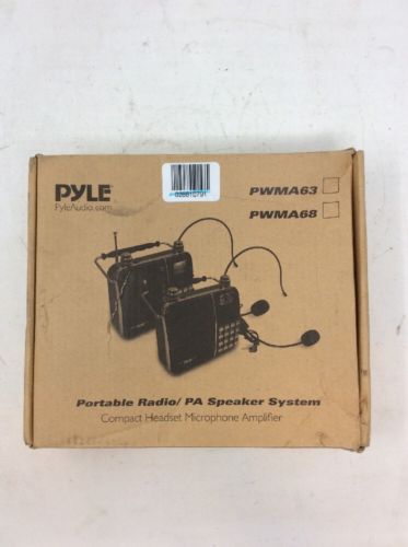 Pyle Portable Voice Amplifier Waist Bluetooth MP3 Format Audio, Black (PWMA63)